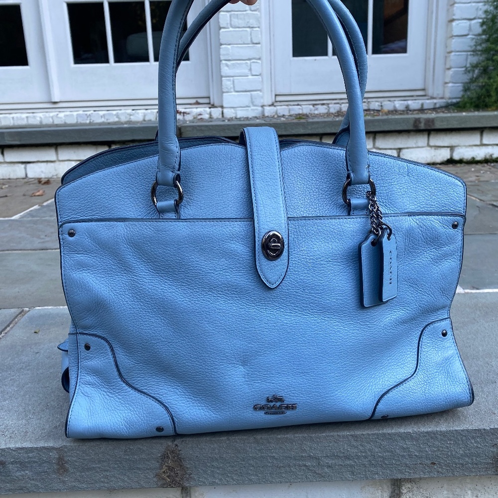 Coach cornflower blue Mercer satchel 30